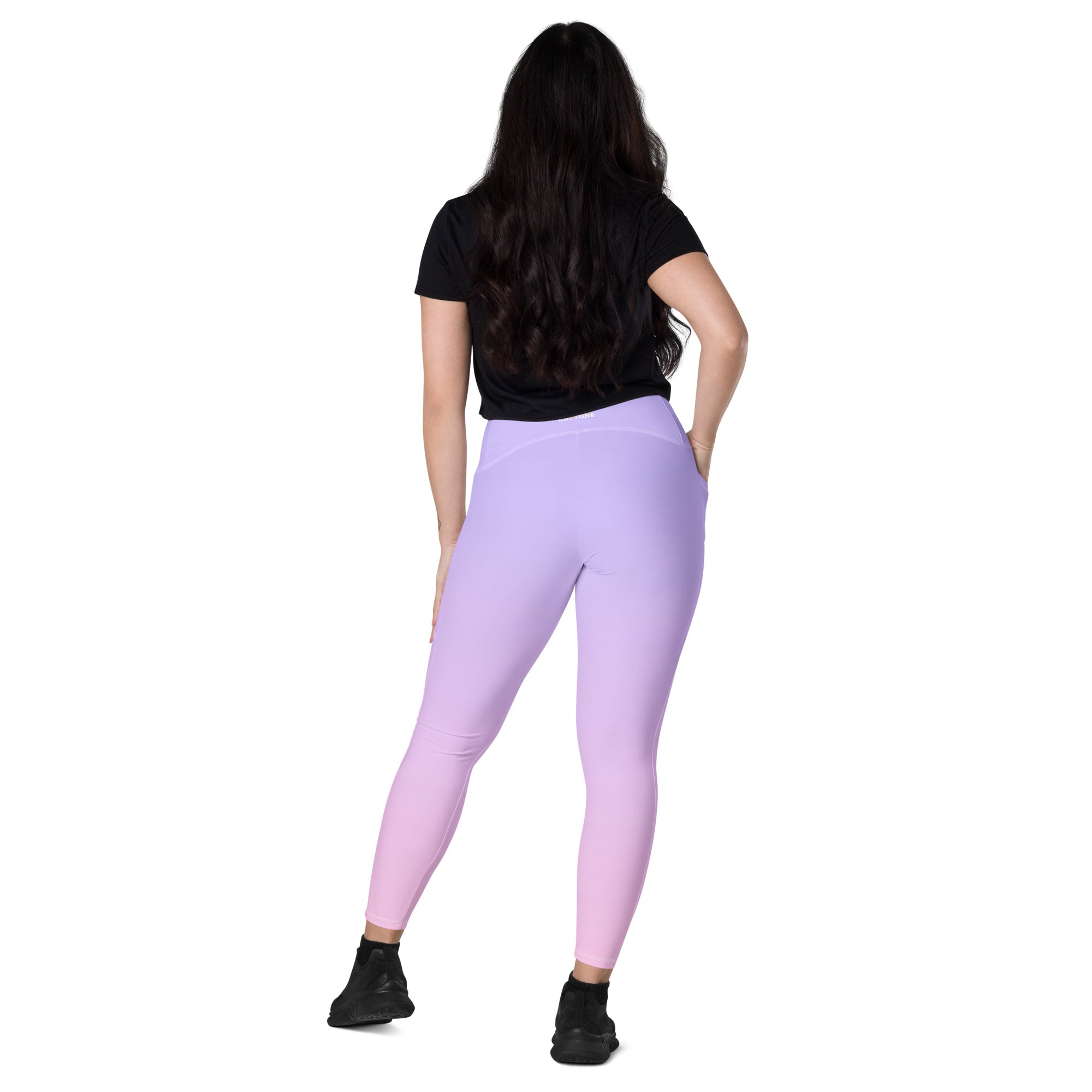 [THC Basics] Serene Skies Crossover Leggings with Pockets