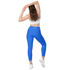 [Wild Side] Cerulean Spots Crossover Leggings with Pockets