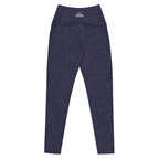 [Wild Side] Indigo Roar Crossover Leggings with Pockets