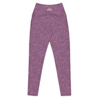 [Wild Side] Burgundy Roar Crossover Leggings with Pockets