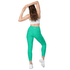[Wild Side] Parakeet Roar Crossover Leggings with Pockets