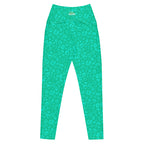 [Wild Side] Parakeet Roar Crossover Leggings with Pockets
