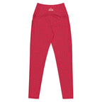 [Wild Side] Crimson Roar Crossover Leggings with Pockets