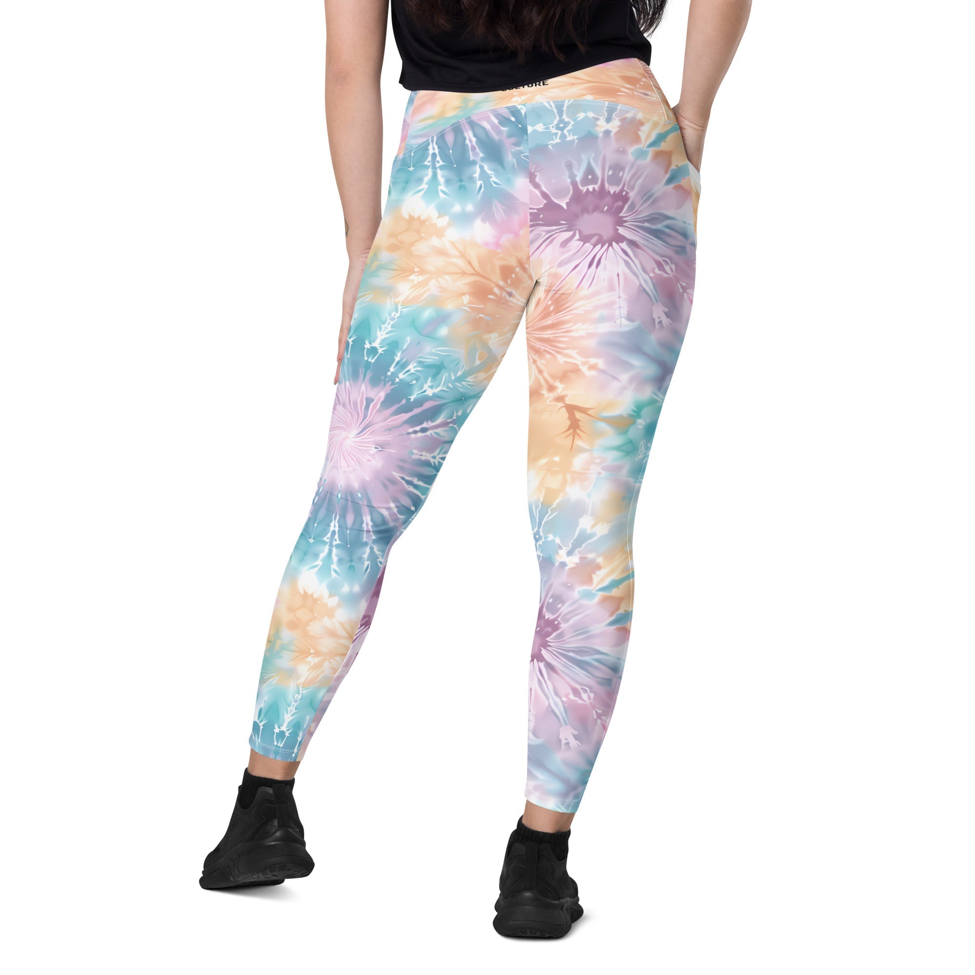 [Gypsy Soul] Sorbet Splash Crossover Leggings with Pockets