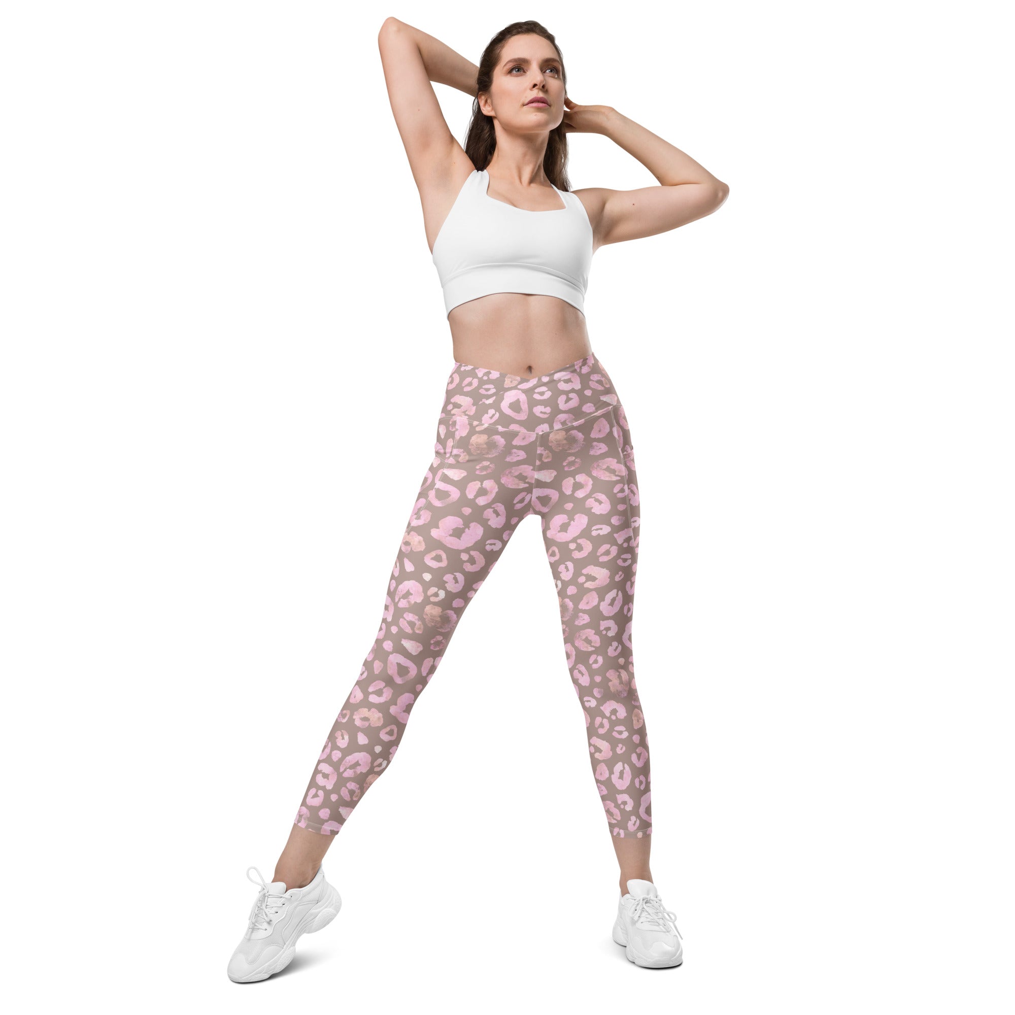 [Wild Side] Dusty Roar Crossover Leggings with Pockets