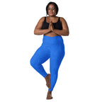 [Wild Side] Cerulean Spots Crossover Leggings with Pockets