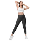 [Wild Side] Obsidian Roar Crossover Leggings with Pockets