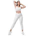 [Wild Side] Ivory Roar Crossover Leggings with Pockets