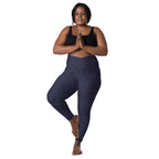 [Wild Side] Indigo Roar Crossover Leggings with Pockets