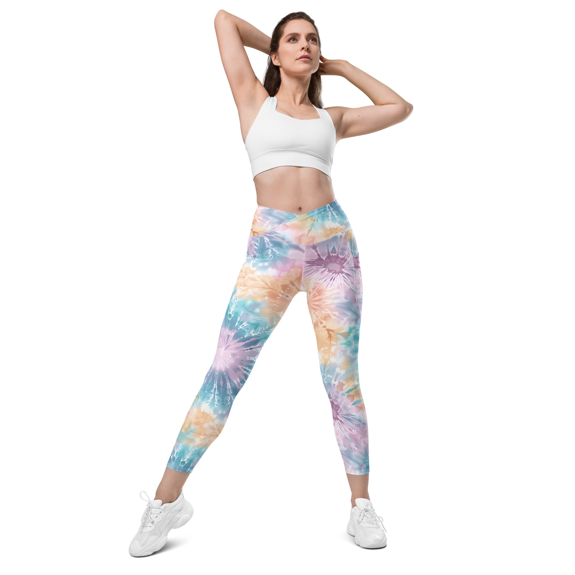 [Gypsy Soul] Sorbet Splash Crossover Leggings with Pockets