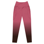 [THC Basics] Blush Latte Crossover Leggings with Pockets