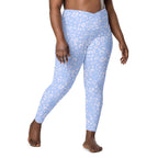 [Wild Side] Azure Roar Crossover Leggings with Pockets