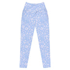 [Wild Side] Azure Roar Crossover Leggings with Pockets