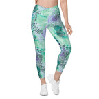 [Wild Side] Wild Whimsy Crossover Leggings with Pockets