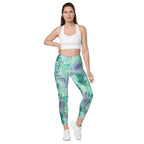 [Wild Side] Wild Whimsy Crossover Leggings with Pockets