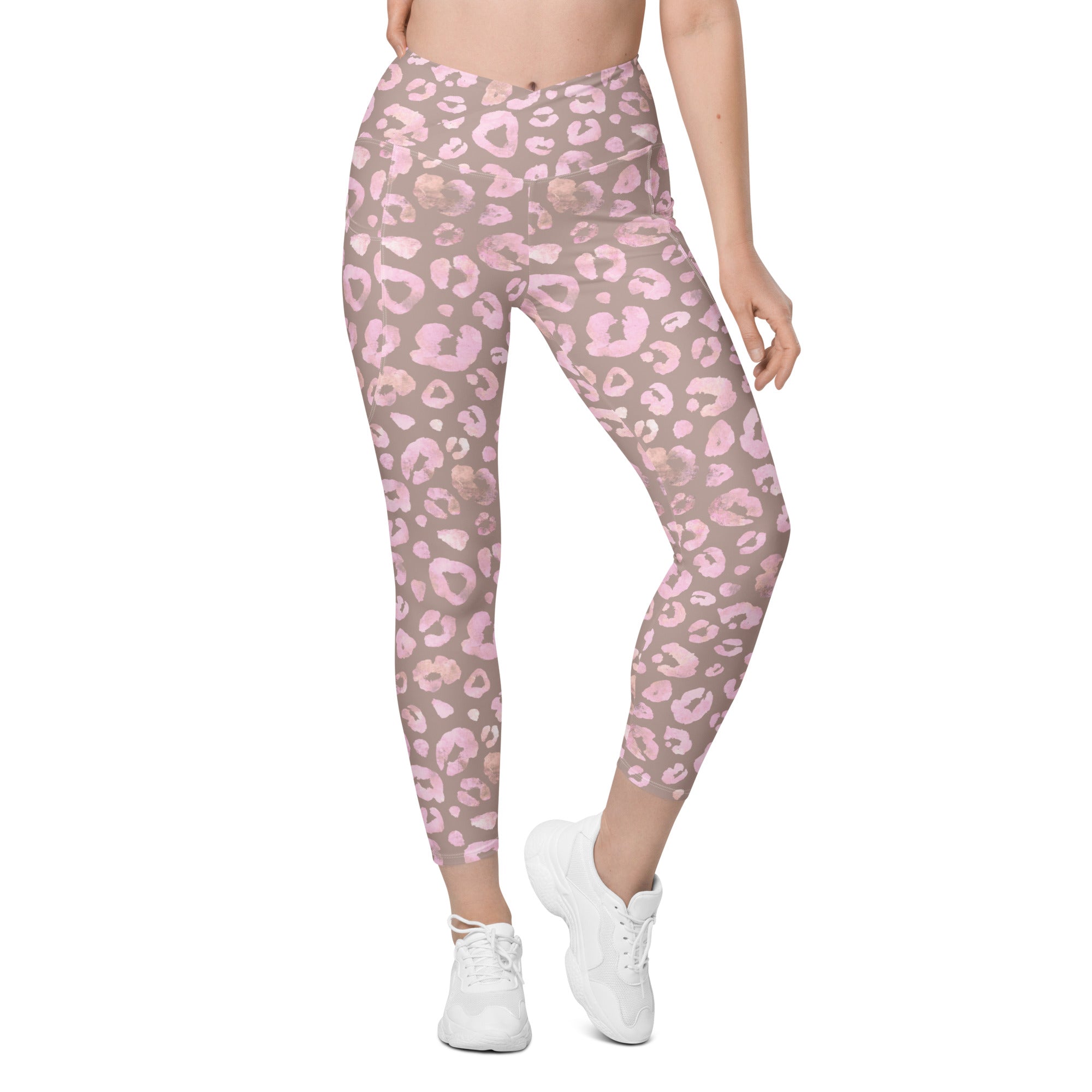 [Wild Side] Dusty Roar Crossover Leggings with Pockets