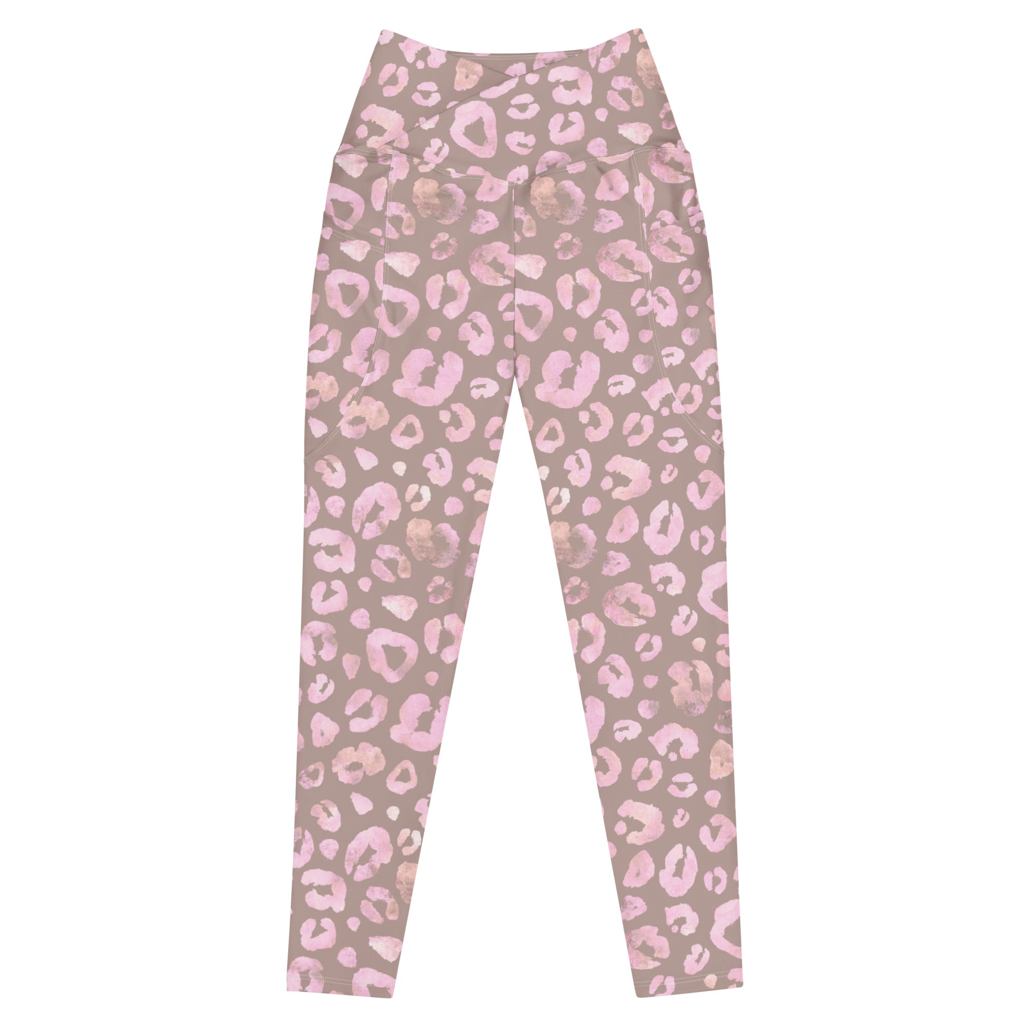 [Wild Side] Dusty Roar Crossover Leggings with Pockets