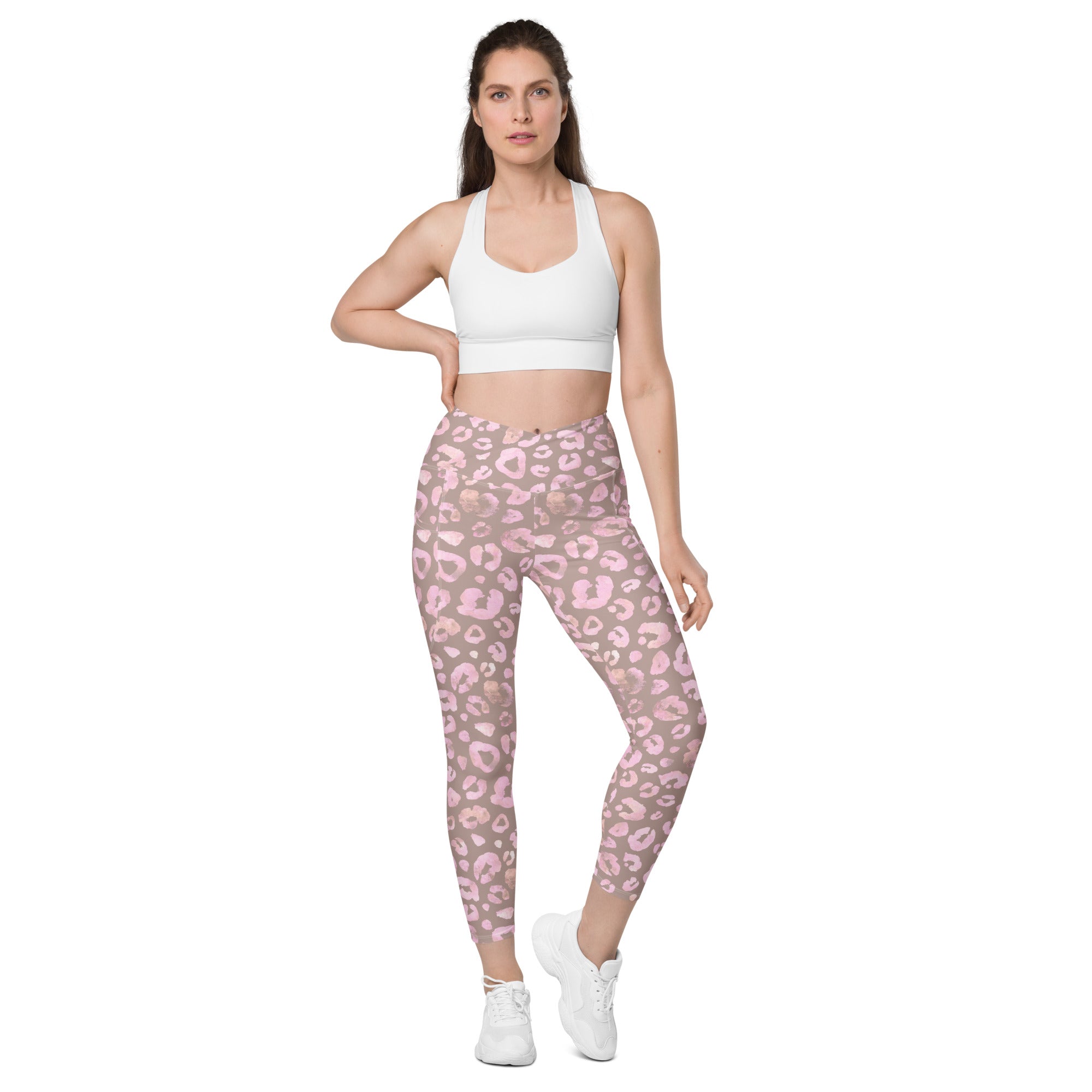 [Wild Side] Dusty Roar Crossover Leggings with Pockets