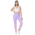 [THC Basics] Serene Skies Crossover Leggings with Pockets