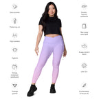 [THC Basics] Serene Skies Crossover Leggings with Pockets