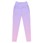 [THC Basics] Serene Skies Crossover Leggings with Pockets