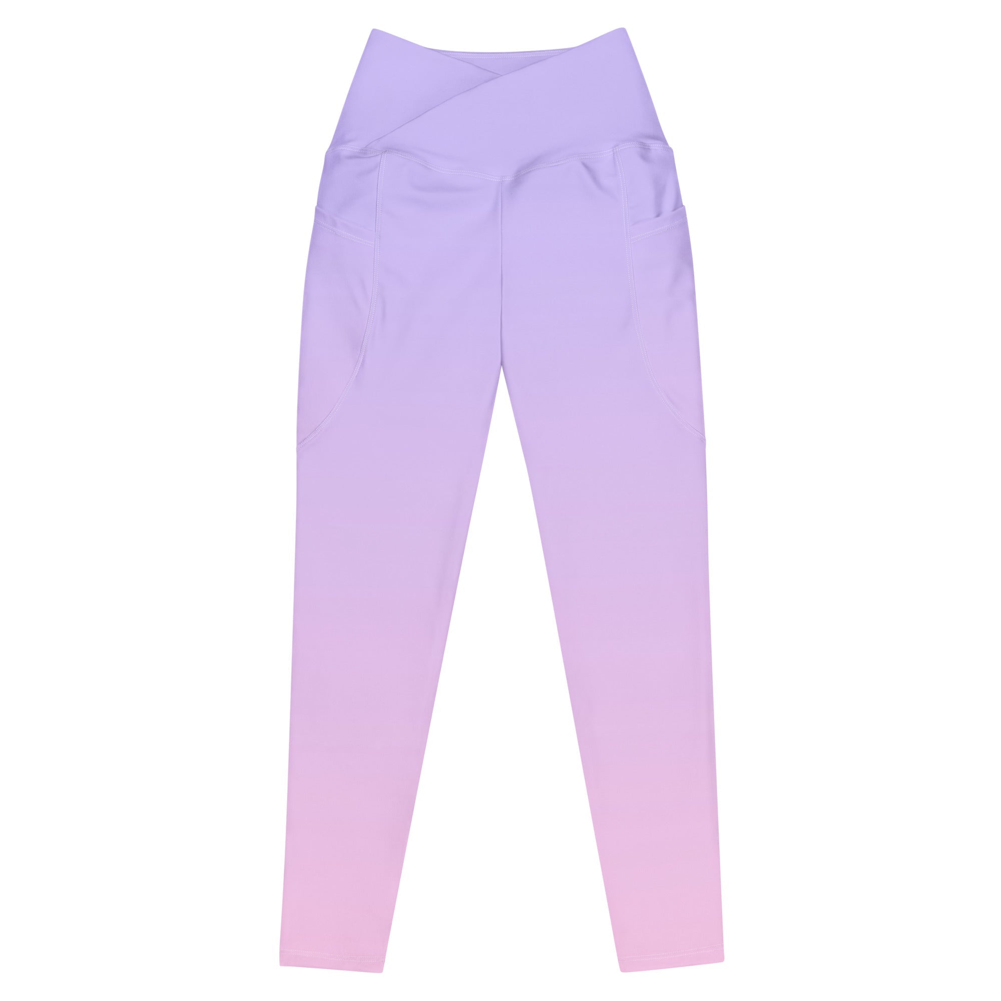 [THC Basics] Serene Skies Crossover Leggings with Pockets