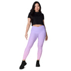 [THC Basics] Serene Skies Crossover Leggings with Pockets