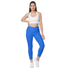 [Wild Side] Cerulean Spots Crossover Leggings with Pockets