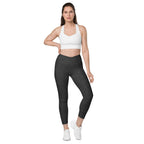 [Wild Side] Obsidian Roar Crossover Leggings with Pockets