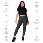 [Wild Side] Obsidian Roar Crossover Leggings with Pockets