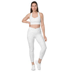 [Wild Side] Ivory Roar Crossover Leggings with Pockets
