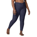 [Wild Side] Indigo Roar Crossover Leggings with Pockets