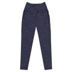 [Wild Side] Indigo Roar Crossover Leggings with Pockets