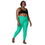 [Wild Side] Parakeet Roar Crossover Leggings with Pockets