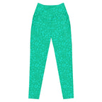 [Wild Side] Parakeet Roar Crossover Leggings with Pockets