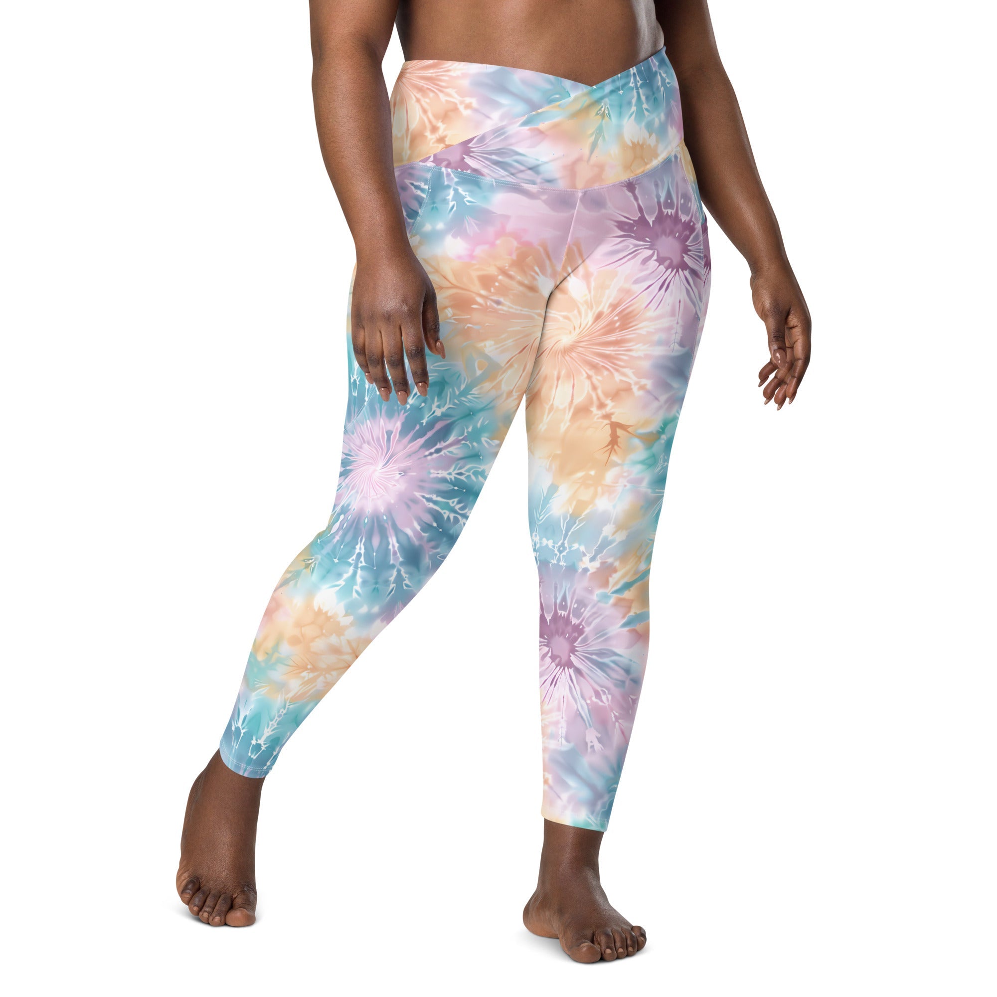 [Gypsy Soul] Sorbet Splash Crossover Leggings with Pockets