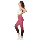 [THC Basics] Blush Latte Crossover Leggings with Pockets