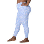 [Wild Side] Azure Roar Crossover Leggings with Pockets