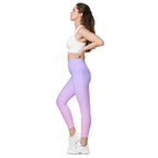 [THC Basics] Serene Skies Crossover Leggings with Pockets