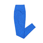 [Wild Side] Cerulean Spots Crossover Leggings with Pockets