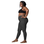 [Wild Side] Obsidian Roar Crossover Leggings with Pockets