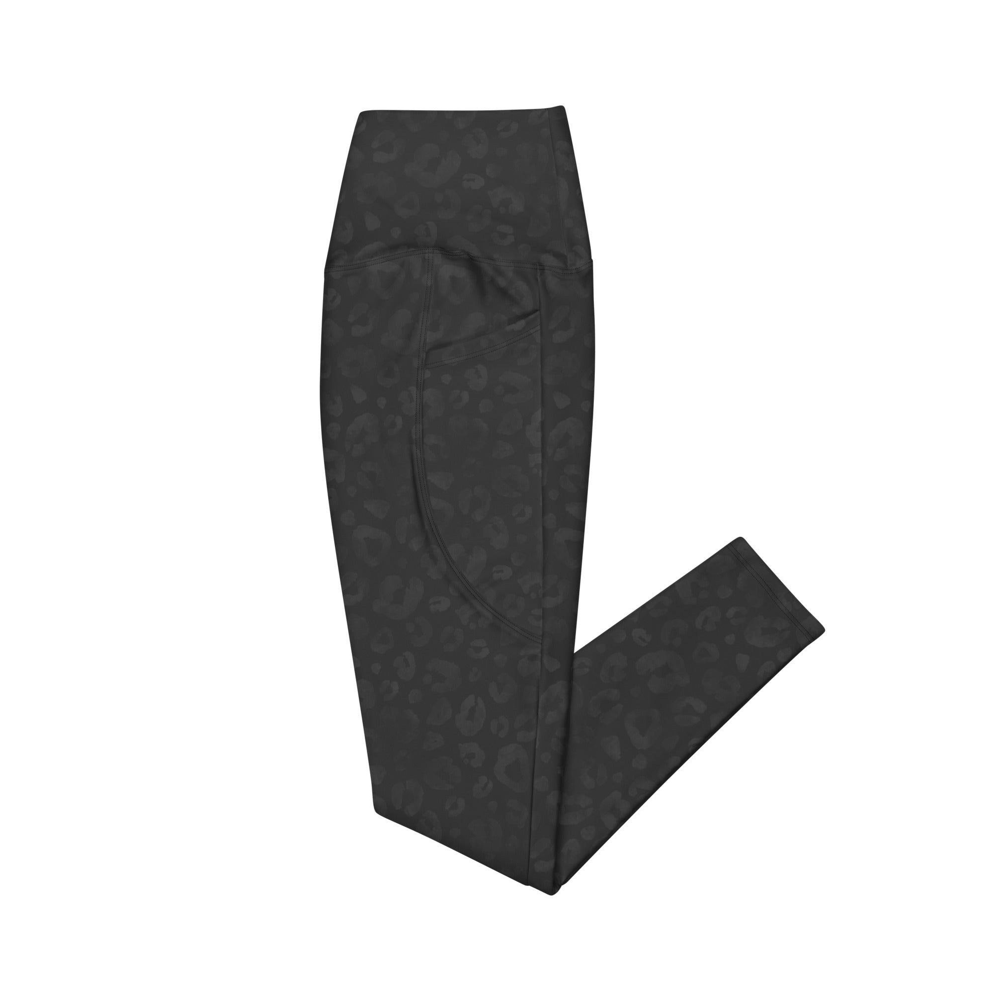 [Wild Side] Obsidian Roar Crossover Leggings with Pockets