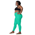 [Wild Side] Parakeet Roar Crossover Leggings with Pockets