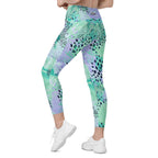 [Wild Side] Wild Whimsy Crossover Leggings with Pockets