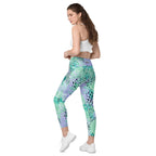[Wild Side] Wild Whimsy Crossover Leggings with Pockets