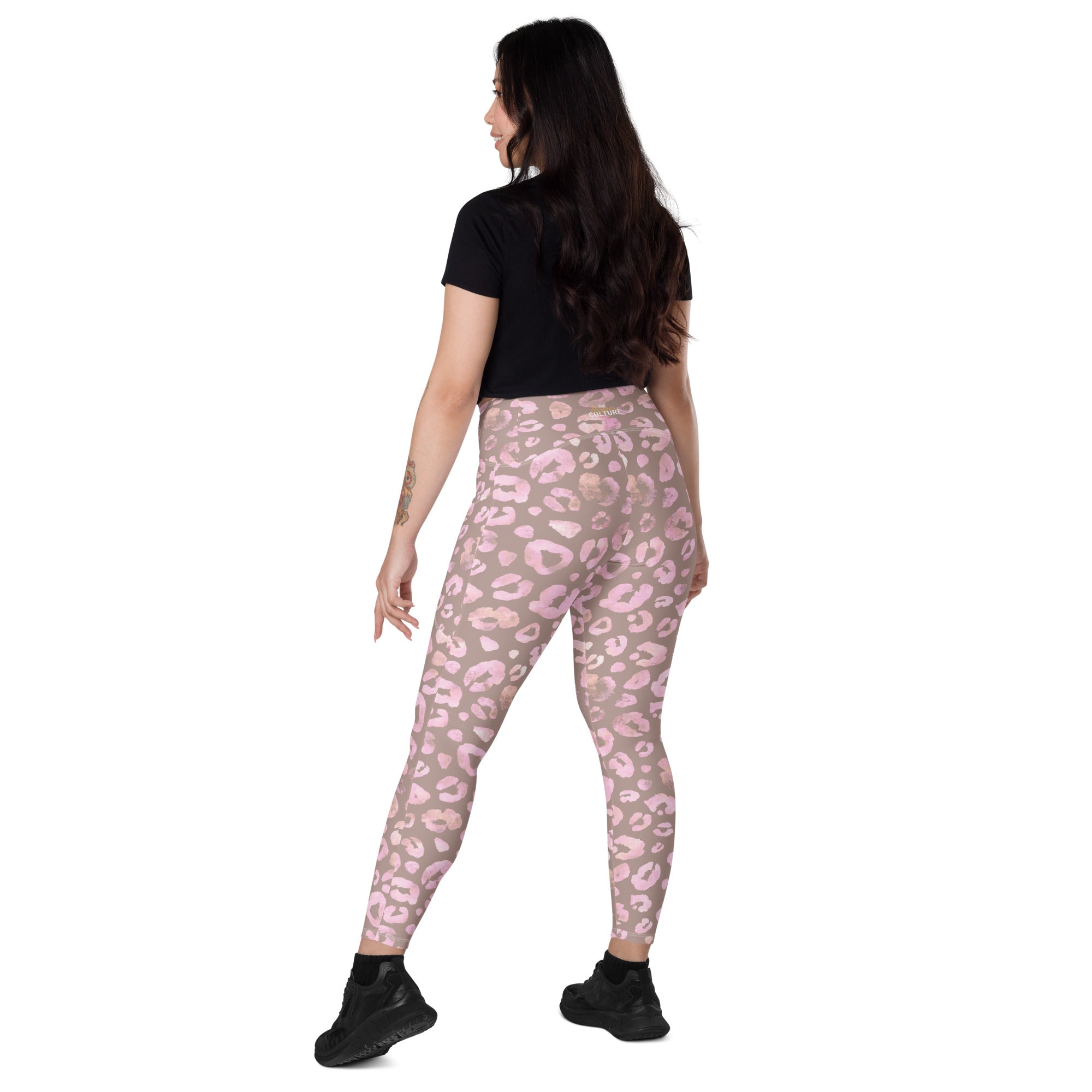 [Wild Side] Dusty Roar Crossover Leggings with Pockets