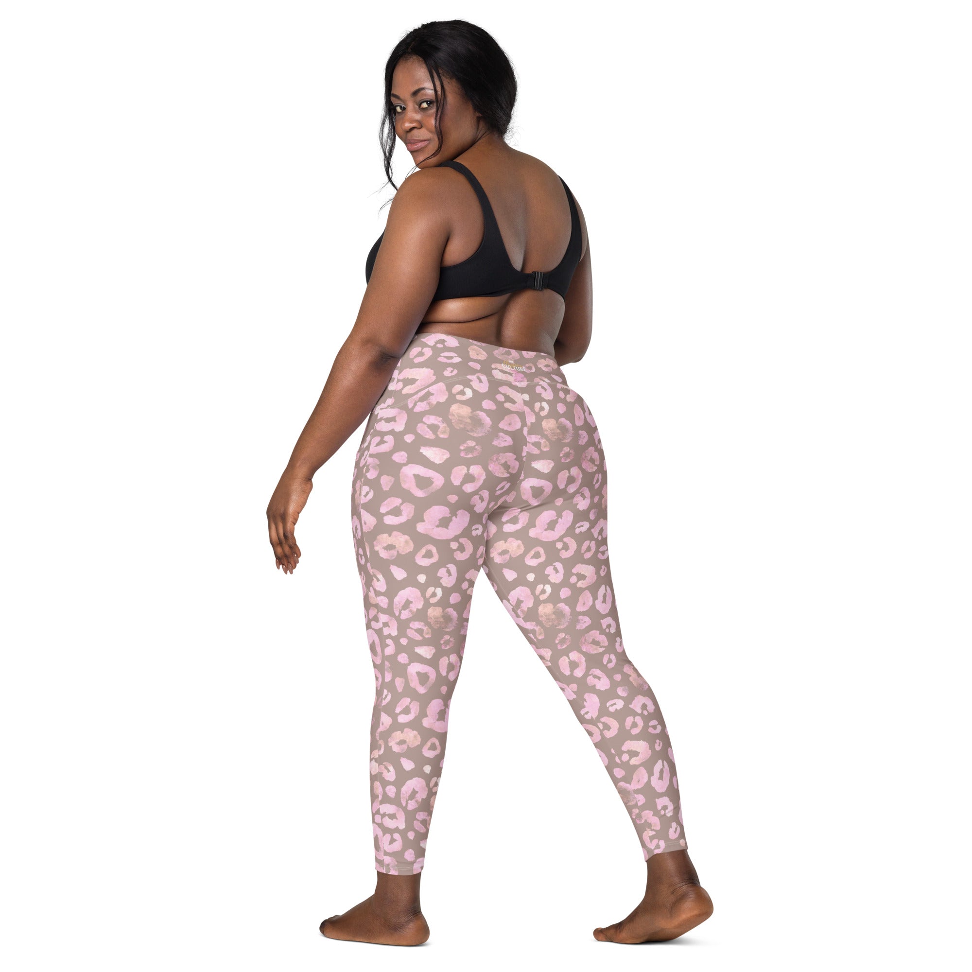 [Wild Side] Dusty Roar Crossover Leggings with Pockets
