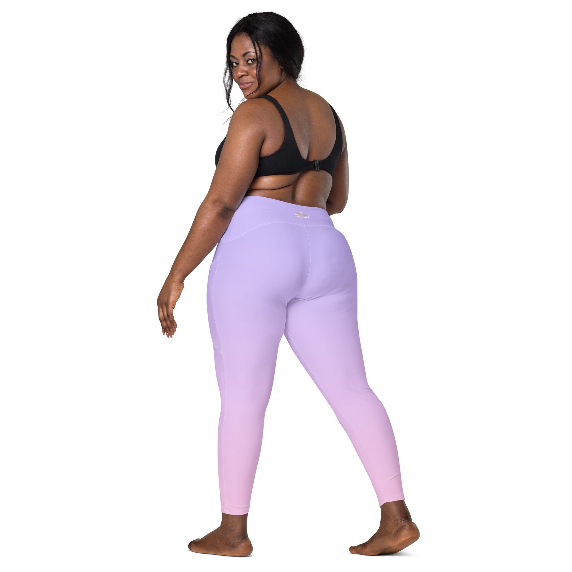 [THC Basics] Serene Skies Crossover Leggings with Pockets