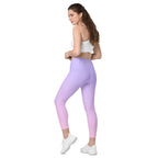 [THC Basics] Serene Skies Crossover Leggings with Pockets