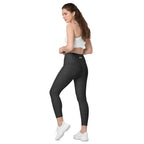 [Wild Side] Obsidian Roar Crossover Leggings with Pockets